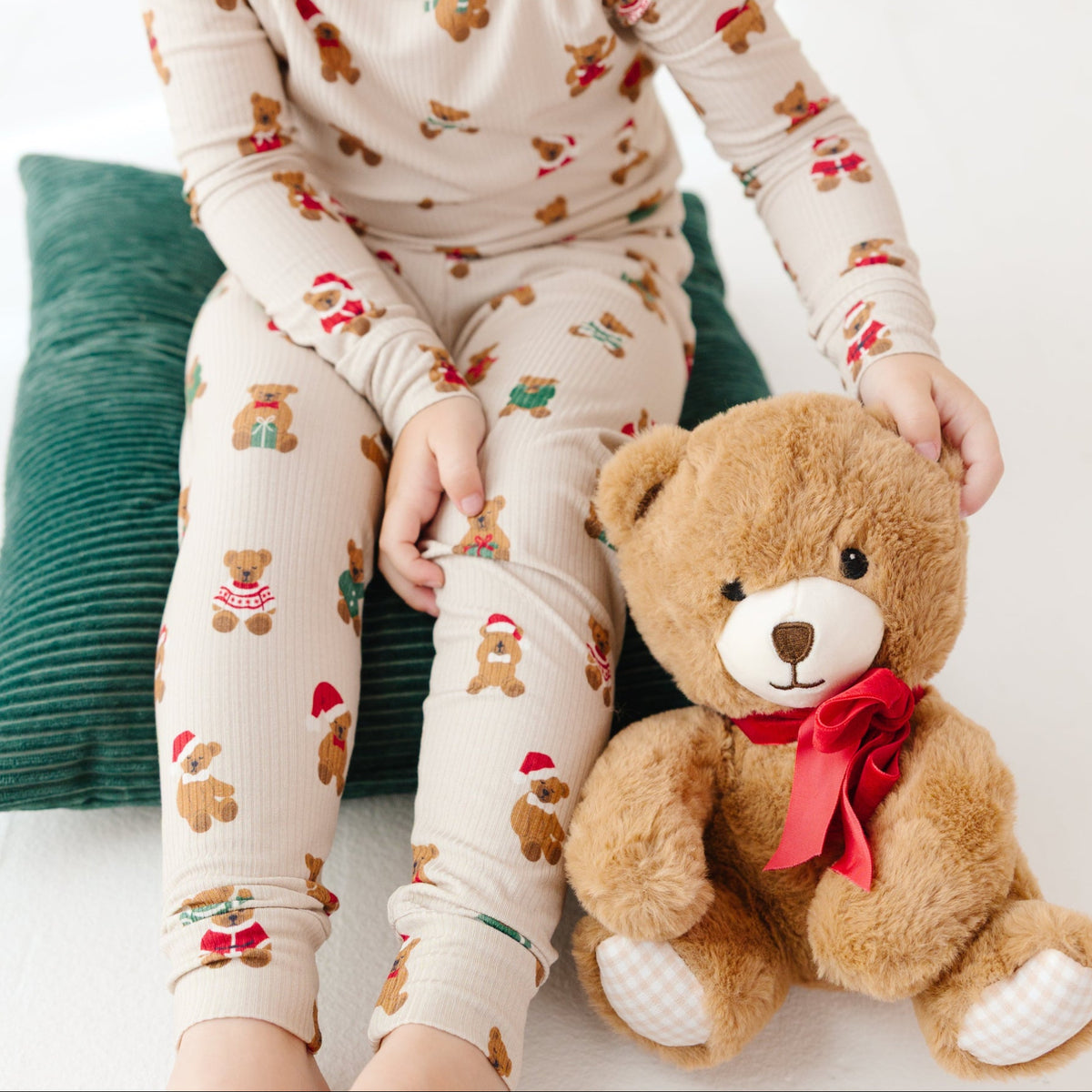 Teddy Bear Small Ribbed Two-Piece Set