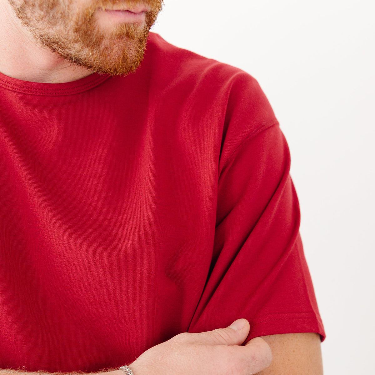 Red Men's Short Sleeve Shirt