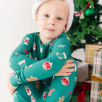 Sugar Cookies Frosted Teal Small Ribbed Two-Piece Set