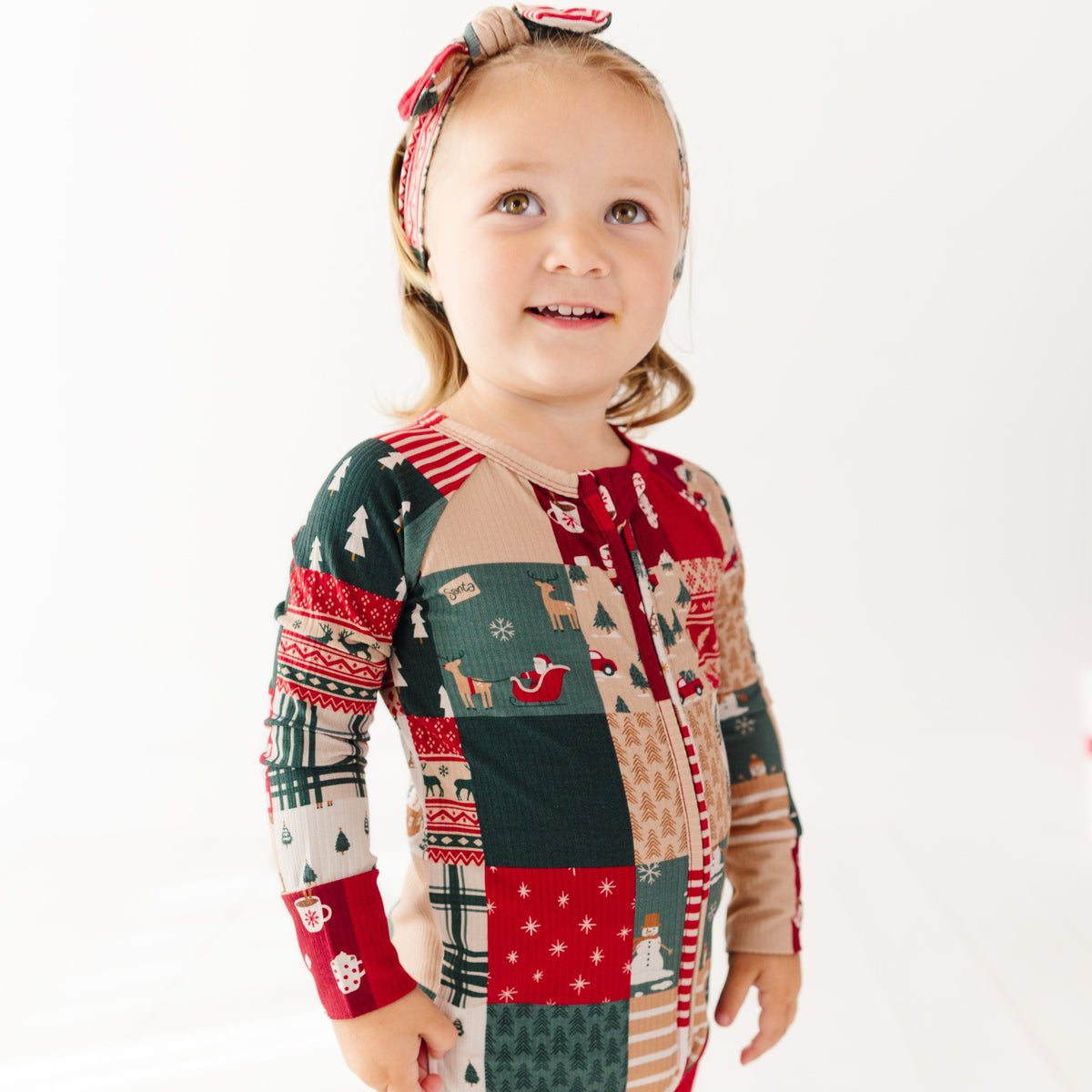 Patchwork Small Ribbed Zip Romper