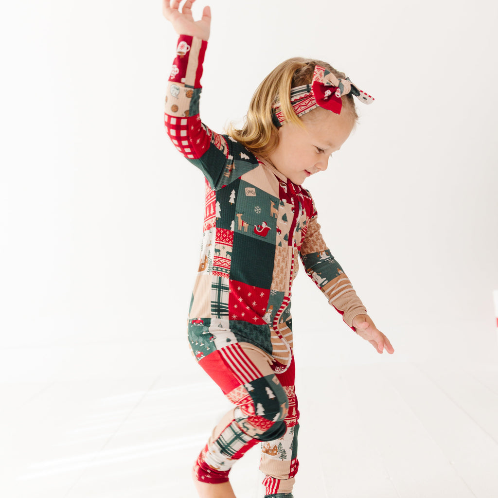 Patchwork Small Ribbed Bow