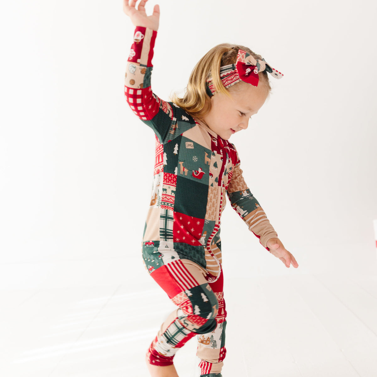Patchwork Small Ribbed Bow