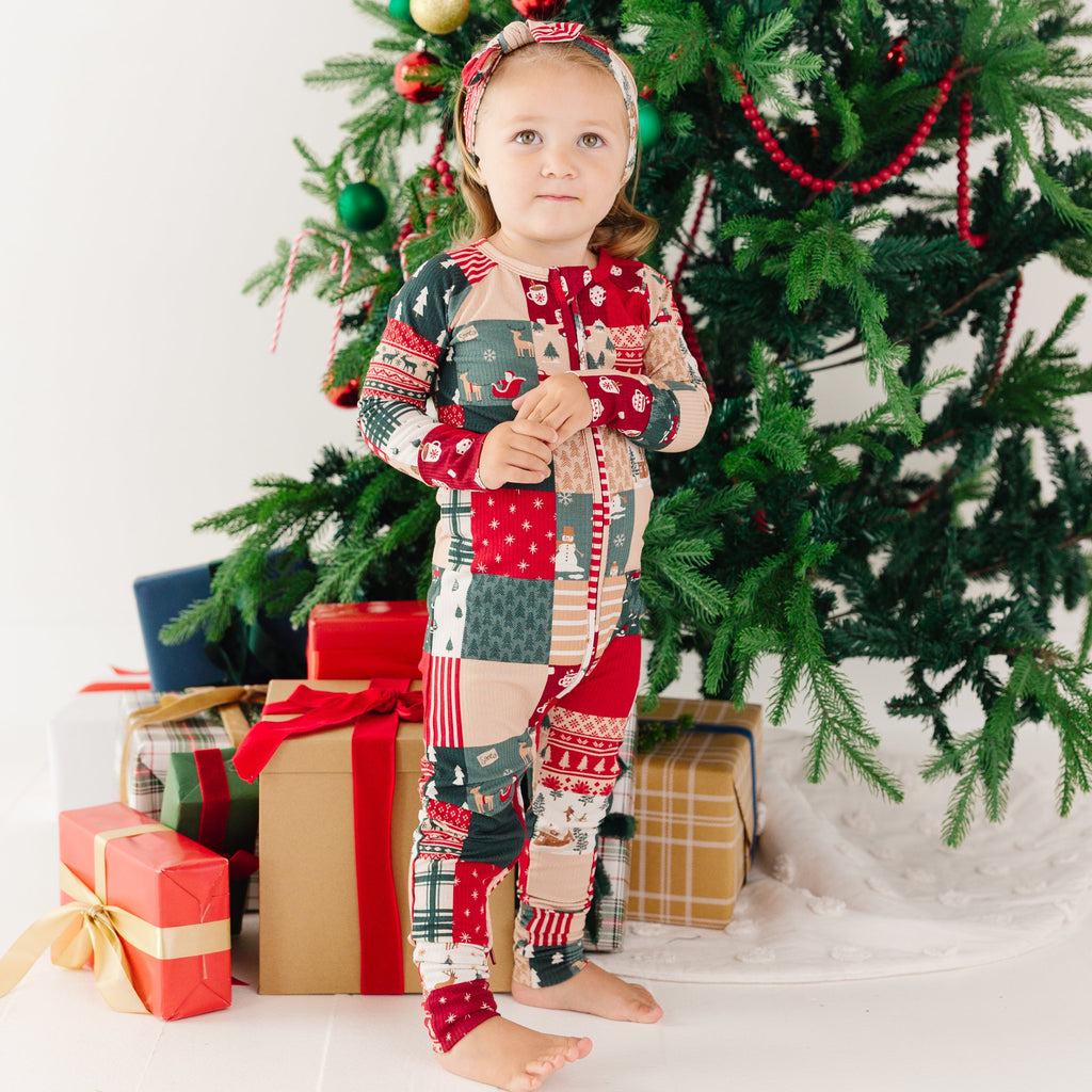 Patchwork Small Ribbed Zip Romper