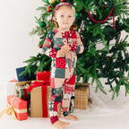 Patchwork Small Ribbed Zip Romper