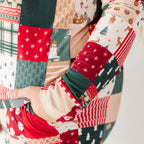 Patchwork Small Ribbed Women's Long Sleeve Top