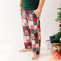 Patchwork Small Ribbed Men's Pants