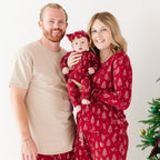 Reindeer & Santa Sleigh Small Ribbed Zip Romper