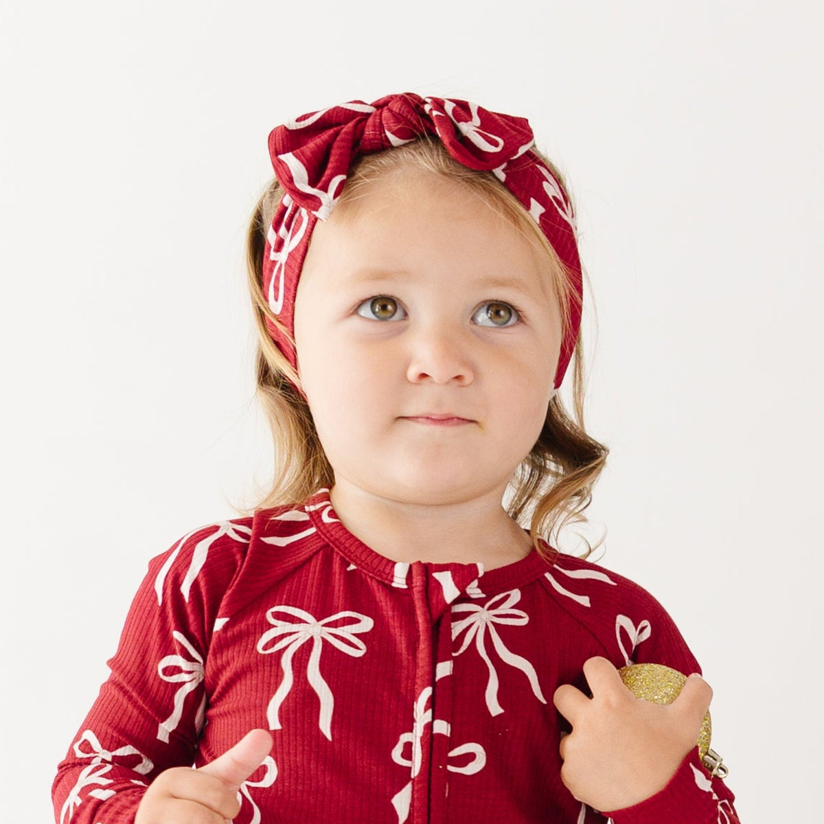 Coquette Bows Red Small Ribbed Bow