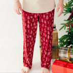 Reindeer & Santa Sleigh Small Ribbed Men's Pants