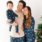Snowmen Small Ribbed Zip Romper