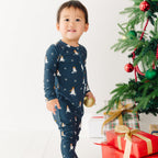 Snowmen Small Ribbed Zip Romper