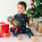 Snowmen Small Ribbed Zip Romper