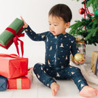 Snowmen Small Ribbed Zip Romper