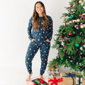 Snowmen Small Ribbed Women's Matching Set