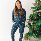 Snowmen Small Ribbed Women's Matching Set