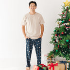 Snowmen Small Ribbed Men's Pants