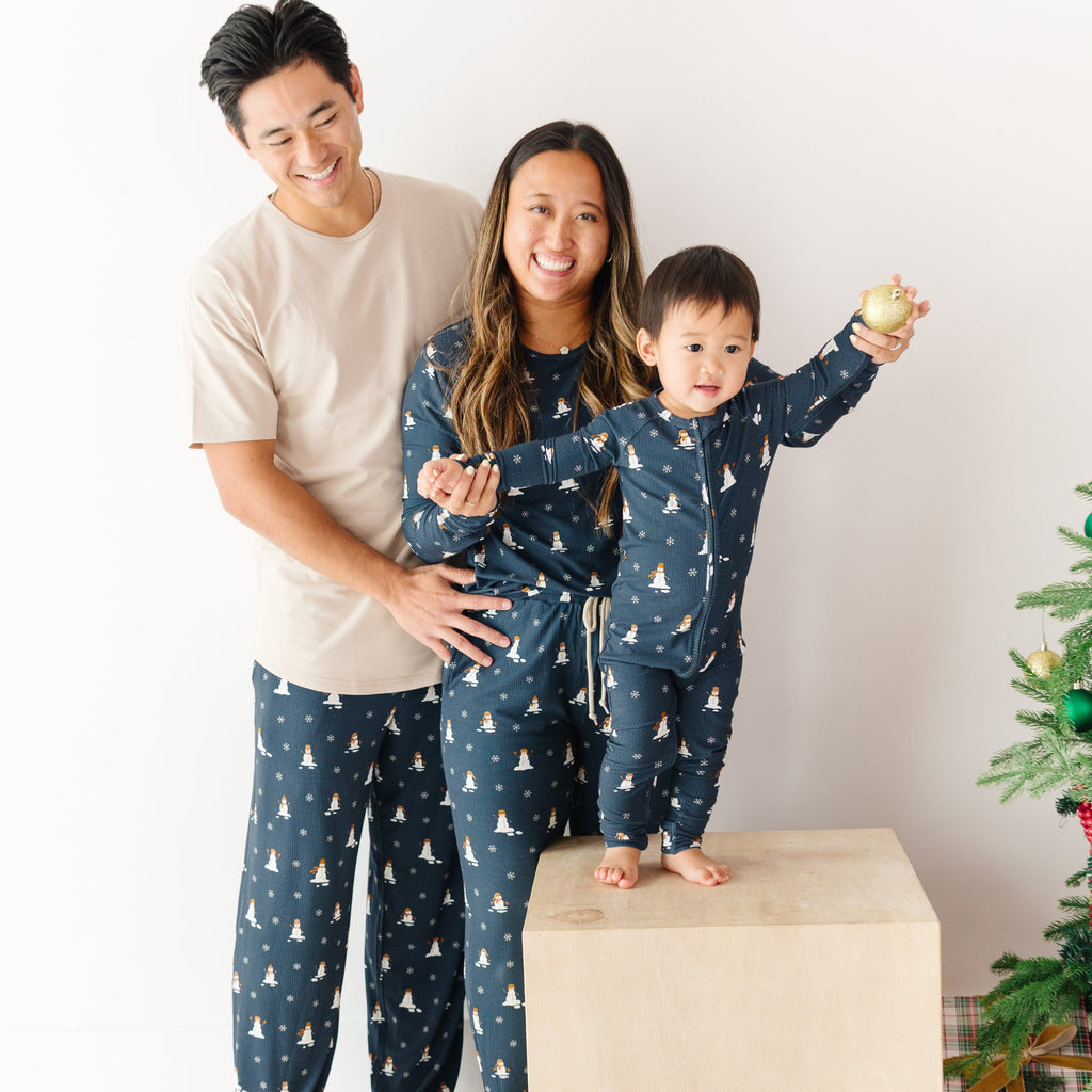 Snowmen Small Ribbed Men's Pants