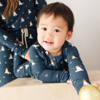 Snowmen Small Ribbed Zip Romper