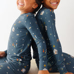 Nativity Blue Small Ribbed Two-Piece Set