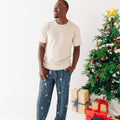 Nativity Blue Small Ribbed Men's Pants
