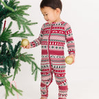 Christmas Sweater Stripe Small Ribbed Zip Romper