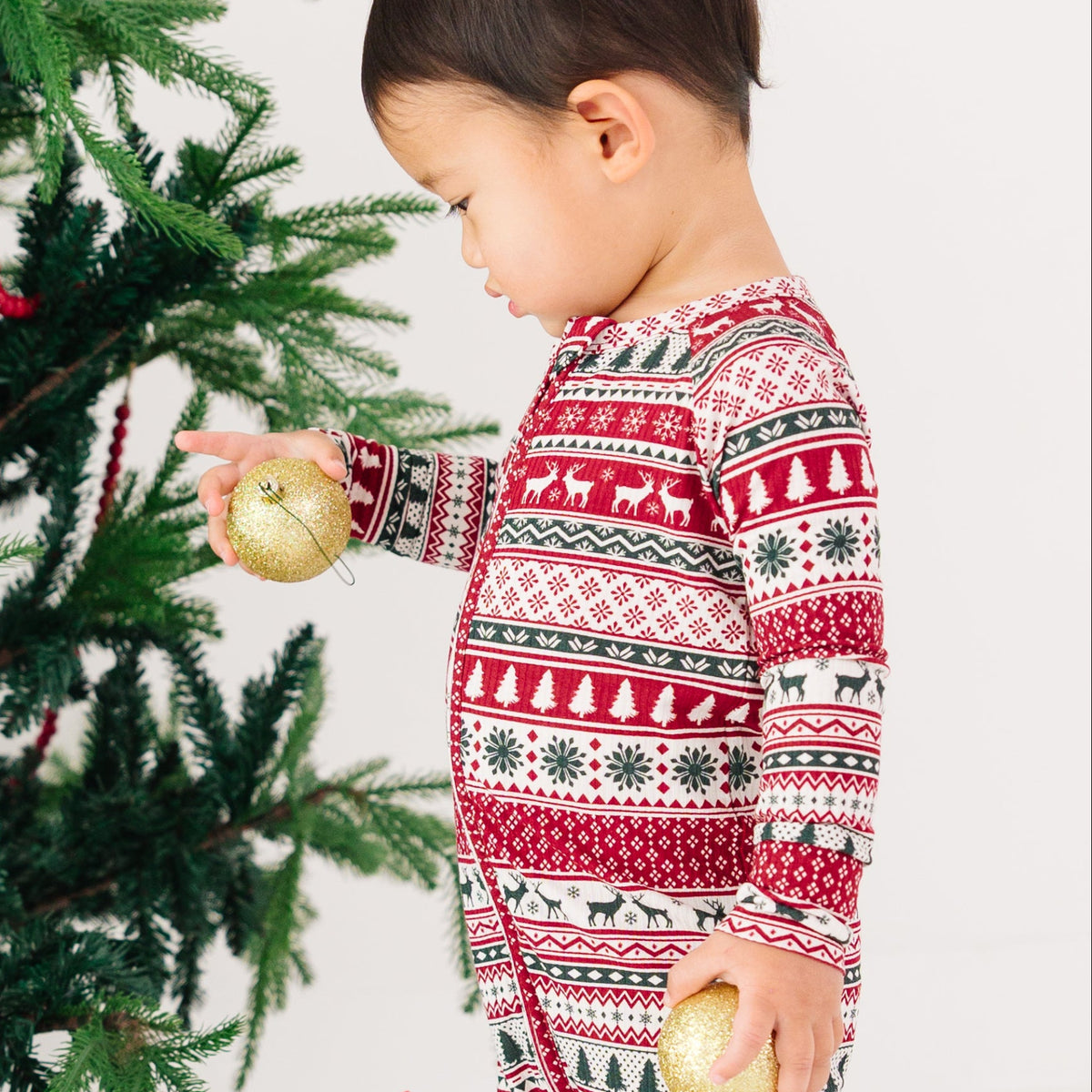 Christmas Sweater Stripe Small Ribbed Zip Romper