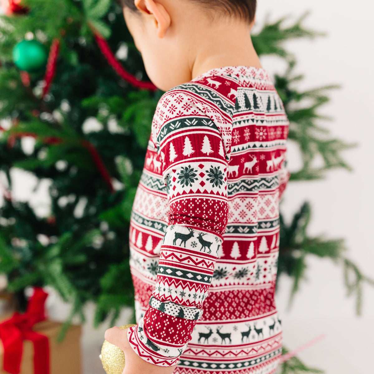 Christmas Sweater Stripe Small Ribbed Zip Romper