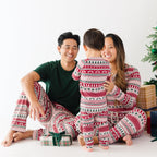 Christmas Sweater Stripe Small Ribbed Zip Romper