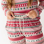 Christmas Sweater Stripe Small Ribbed Women's Pants