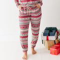 Christmas Sweater Stripe Small Ribbed Women's Pants