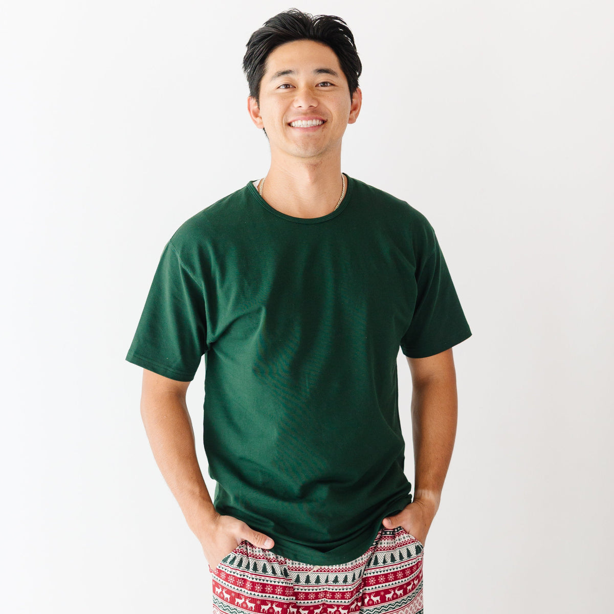 Forest Green Men's Short Sleeve Shirt