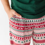 Christmas Sweater Stripe Small Ribbed Men's Pants
