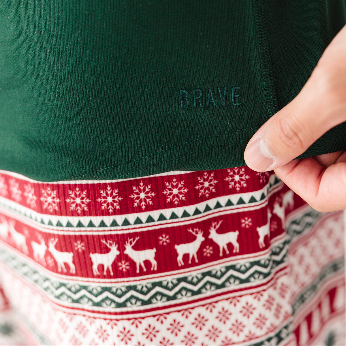 Christmas Sweater Stripe Small Ribbed Men's Pants