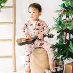 Country Christmas Small Ribbed Zip Romper