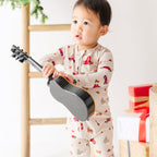 Country Christmas Small Ribbed Zip Romper