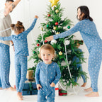 Snowflakes Small Ribbed Zip Romper