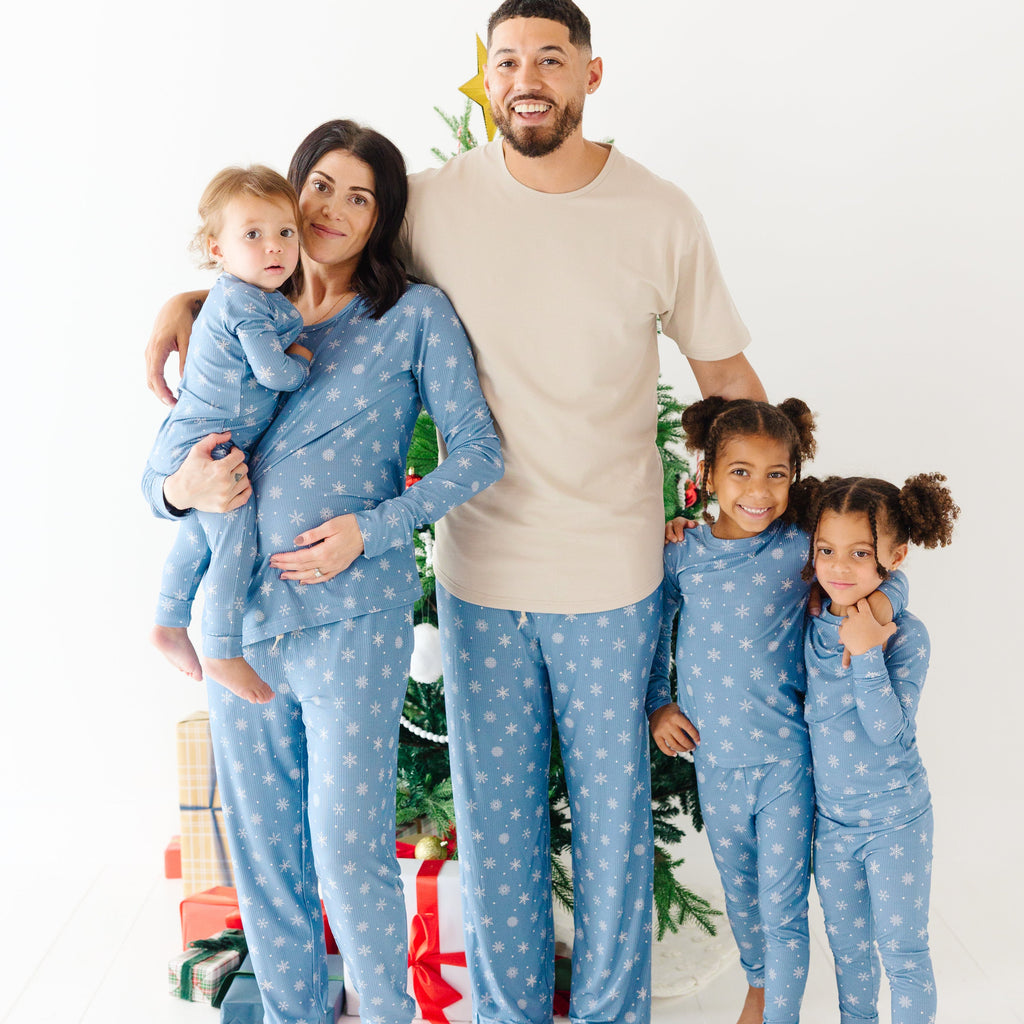 Snowflakes Small Ribbed Two-Piece Set