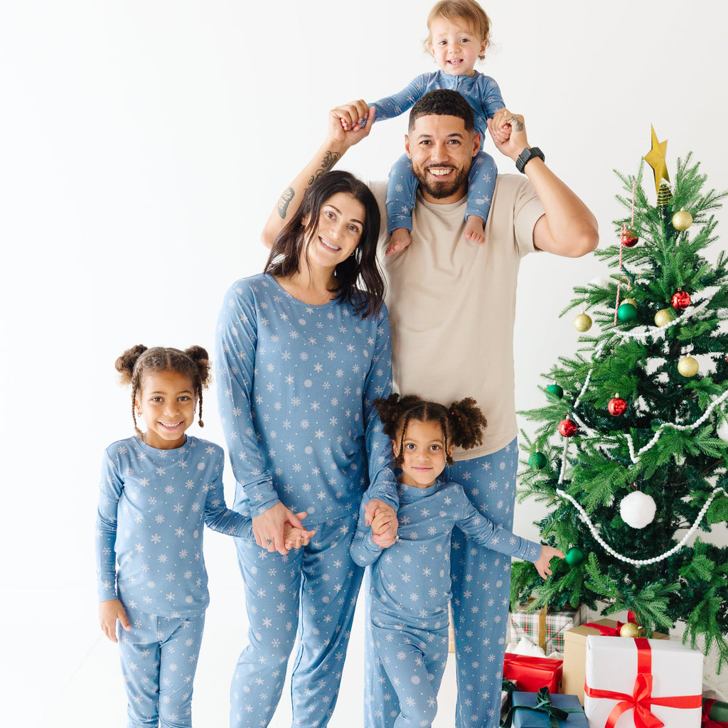 Snowflakes Small Ribbed Two-Piece Set