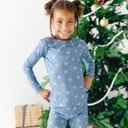 Snowflakes Small Ribbed Two-Piece Set