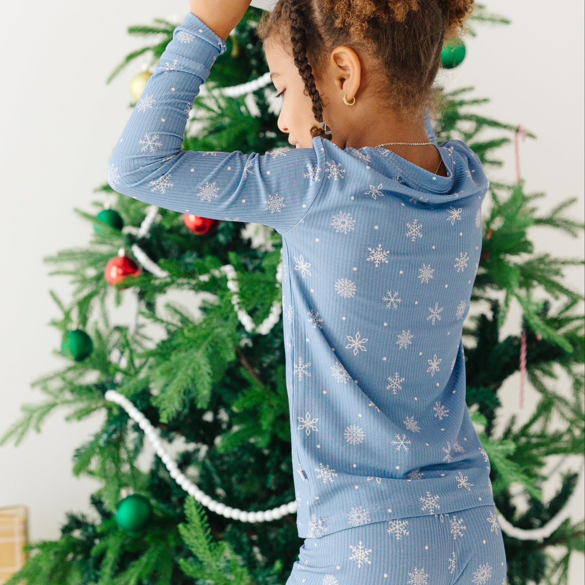 Snowflakes Small Ribbed Two-Piece Set