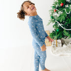 Snowflakes Small Ribbed Two-Piece Set