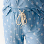 Snowflakes Small Ribbed Women's Pants
