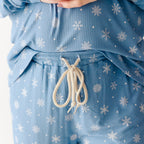 Snowflakes Small Ribbed Women's Matching Set