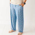 Snowflakes Small Ribbed Men's Pants