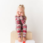 Christmas Sweater Stripe Small Ribbed Two-Piece Set