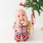 Christmas Sweater Stripe Small Ribbed Two-Piece Set