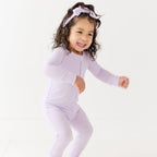 Lavender Small Ribbed Bow