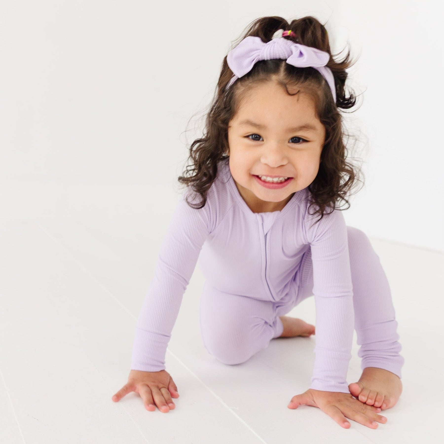 Lavender Small Ribbed Bow