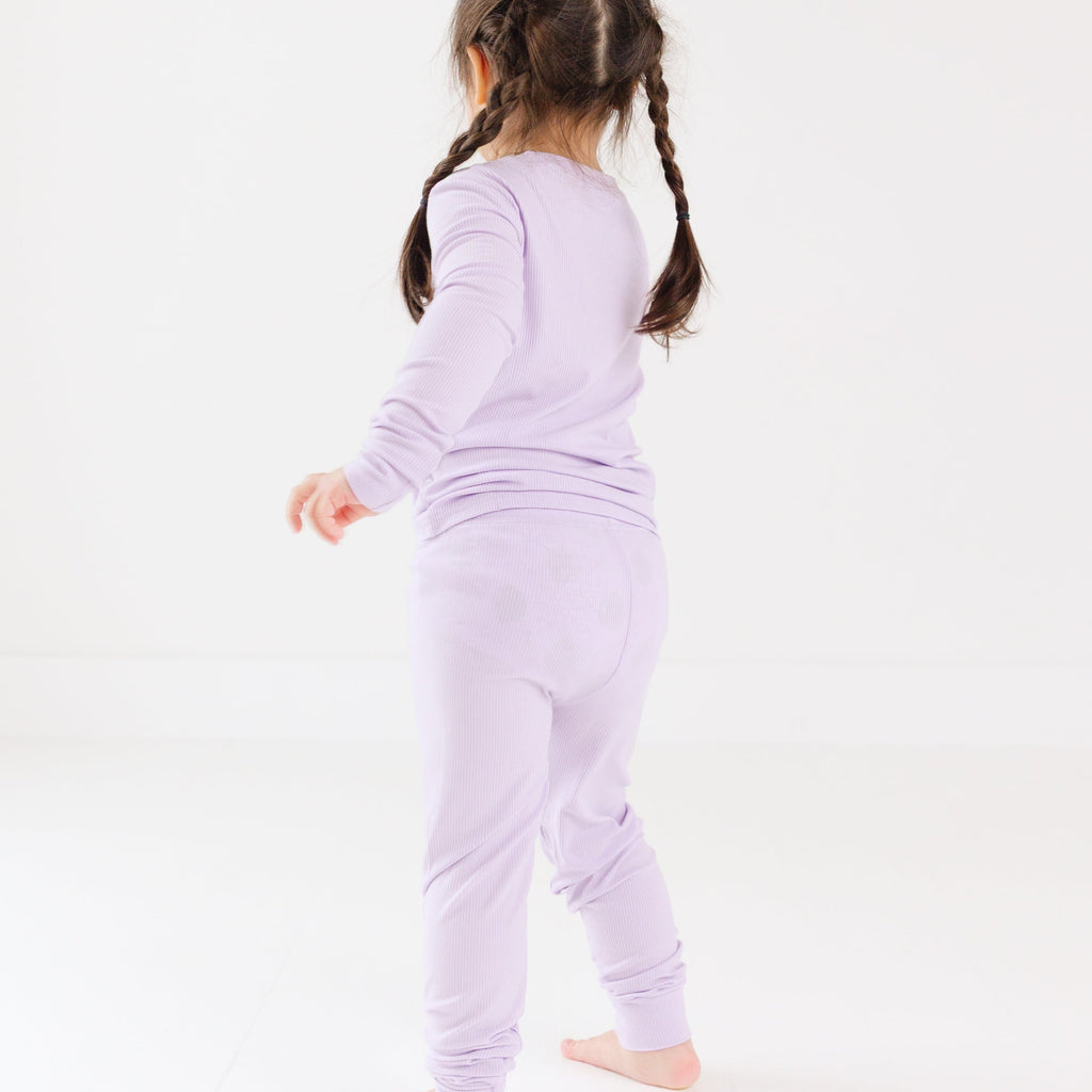 Lavender Small Ribbed Two-Piece Set