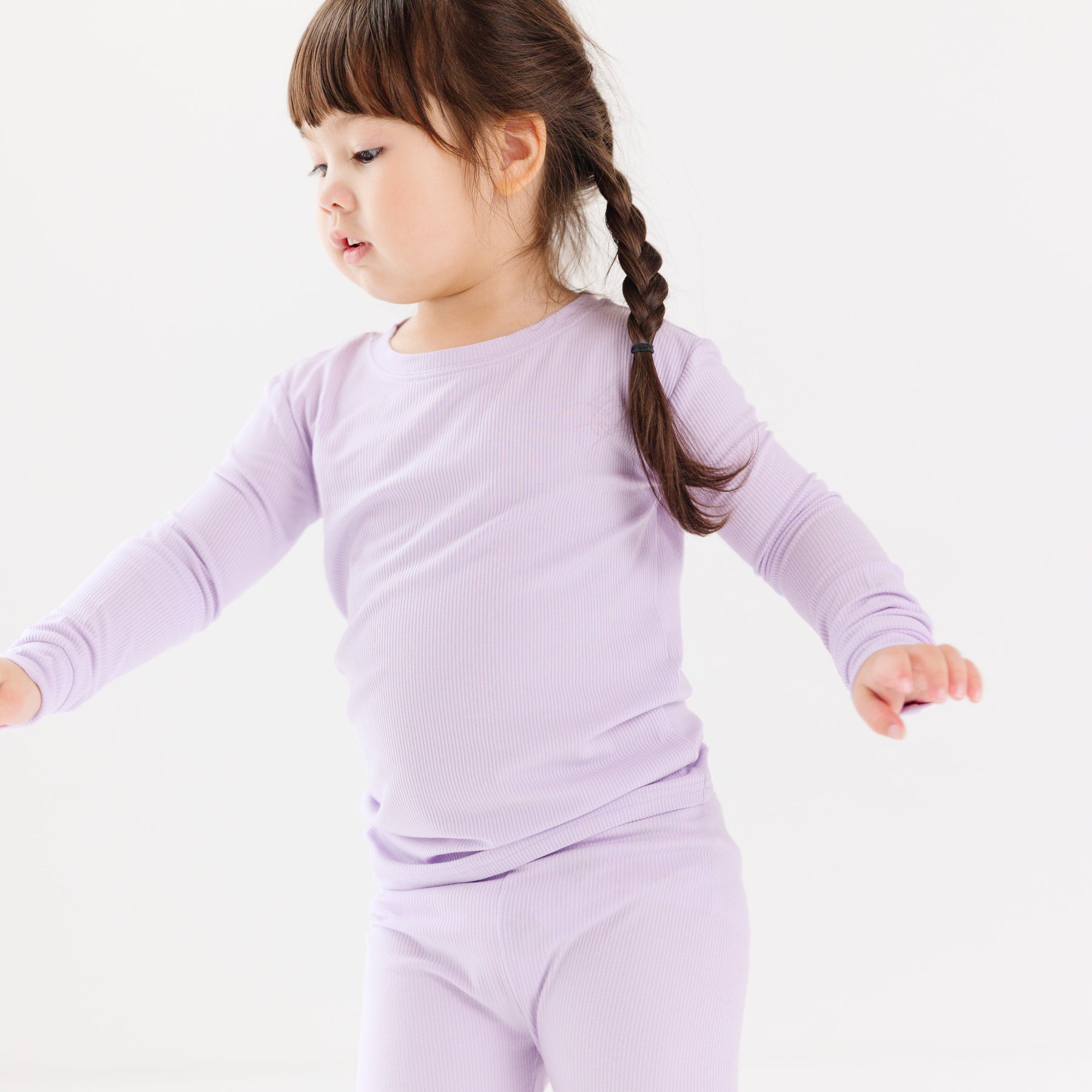 Lavender Small Ribbed Two-Piece Set